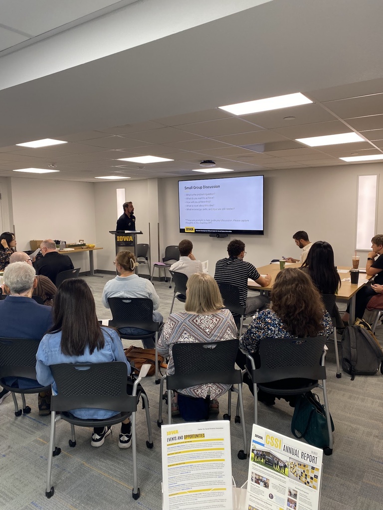 Faculty discussing research ideas